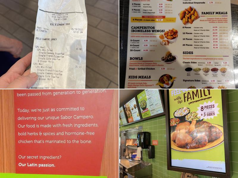 Pollo Campero Menu