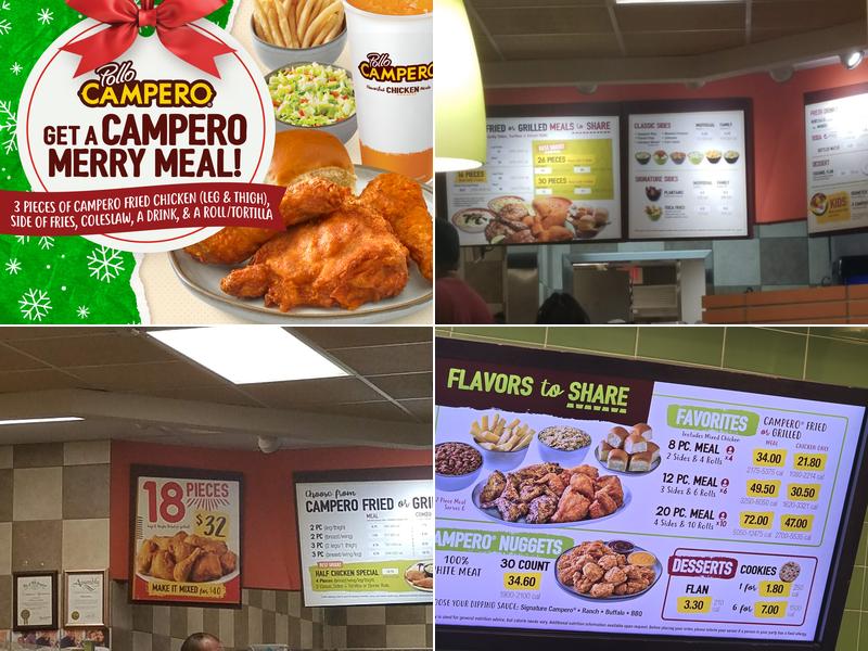 Pollo Campero Menu