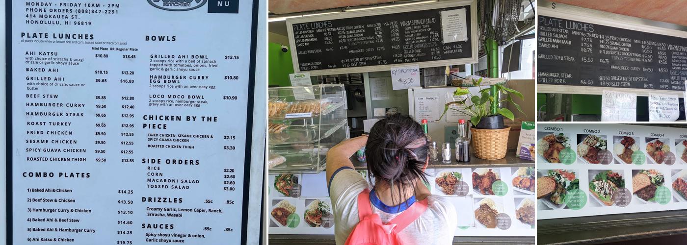 Pongo's Kitchen Menu