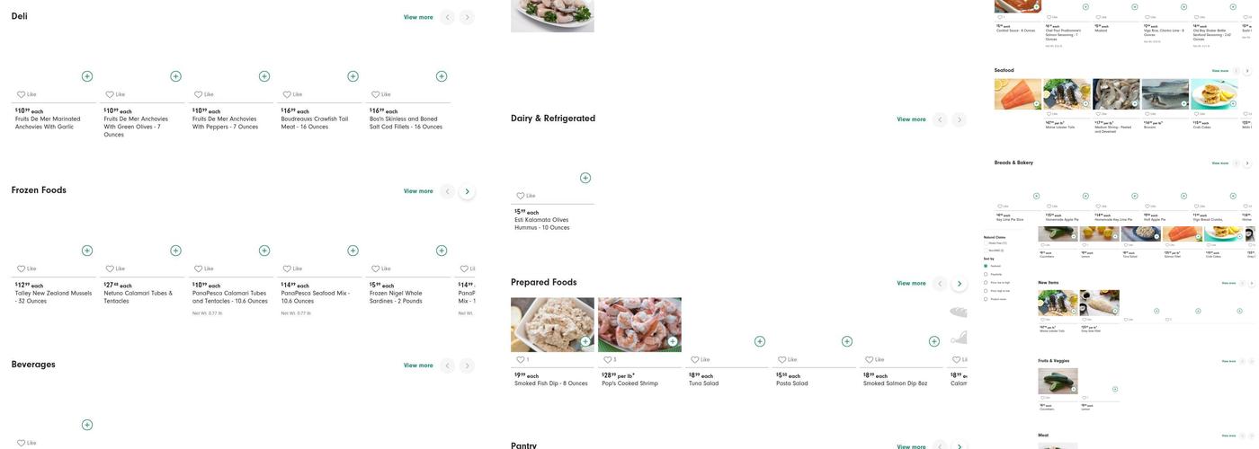 Pop's Fish Market Menu