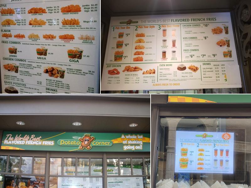 Potato Corner Americana Menu