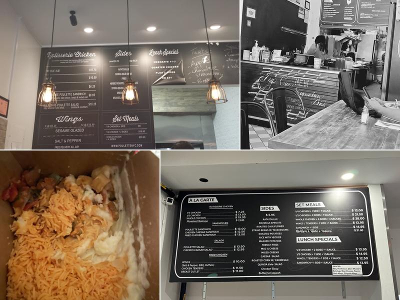 Poulette Rotisserie Chicken Menu