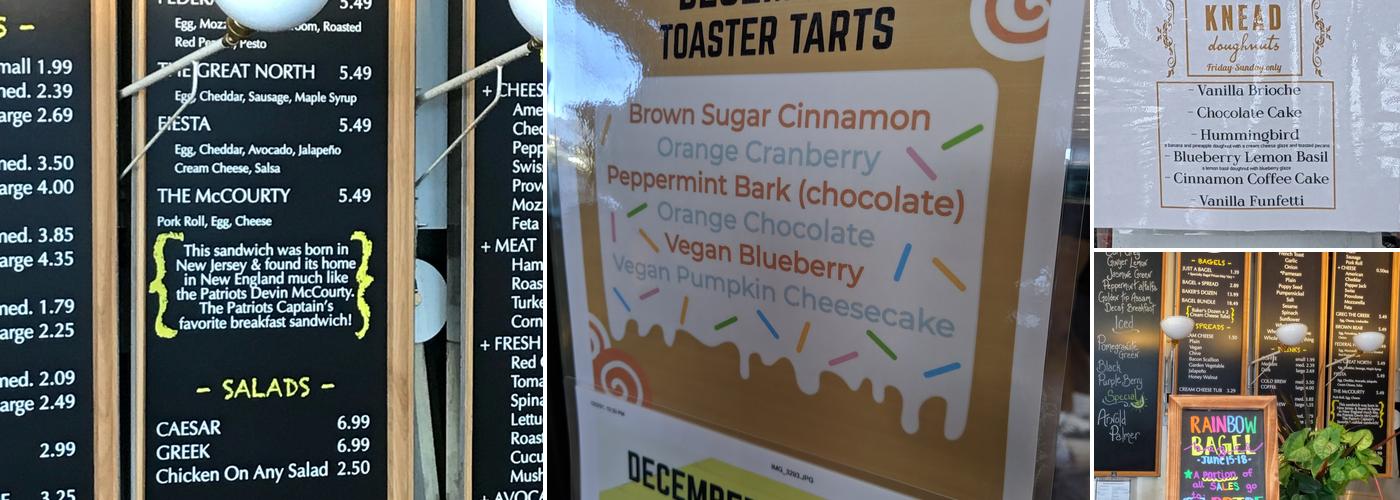 Providence Bagel Menu