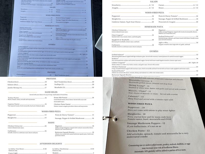Pubblico Italian Eatery Menu