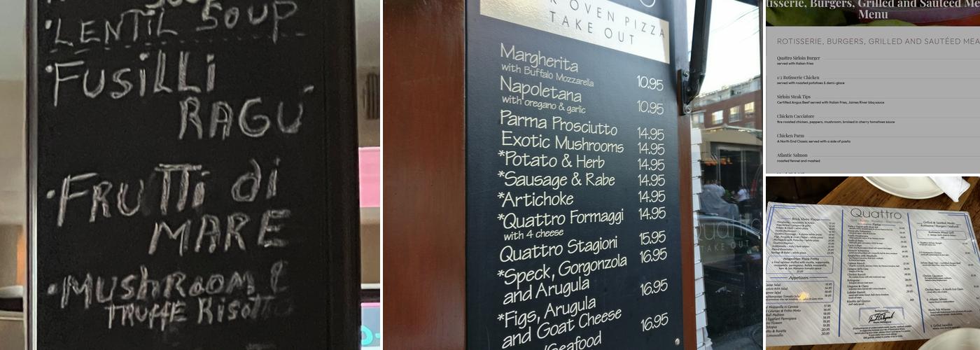 Quattro Menu