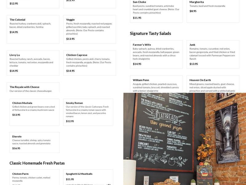 The Quick Fixx Menu