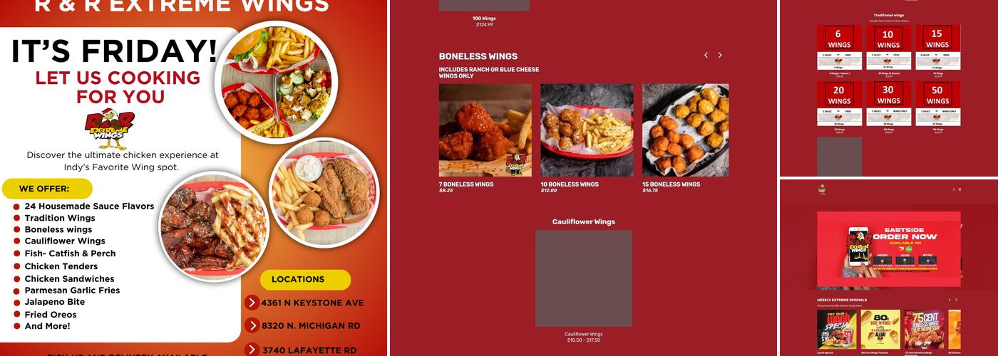 R&R Extreme Wings Menu