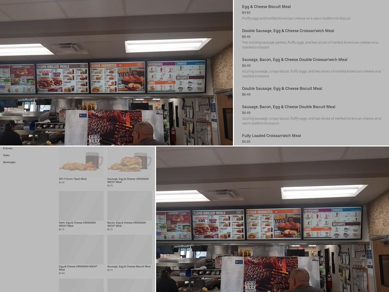Burger King Menu