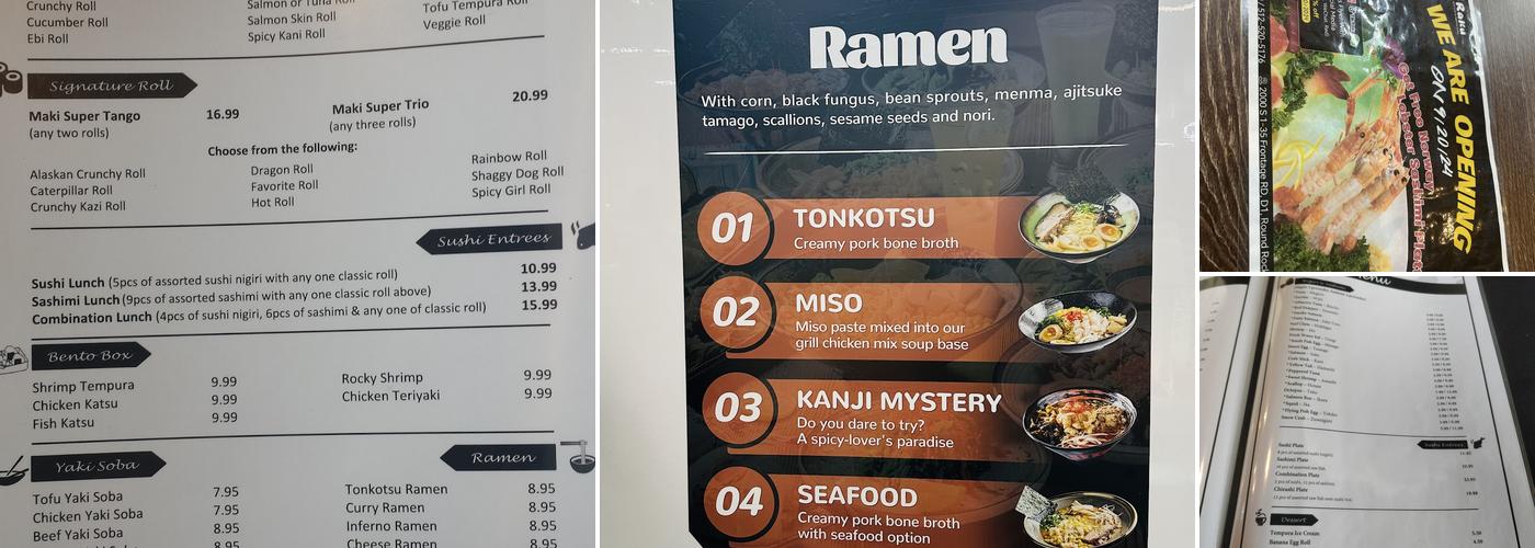 Raku Sushi & Asian Bistro Menu
