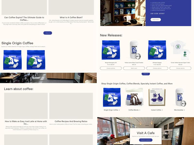ReAnimator Coffee Menu