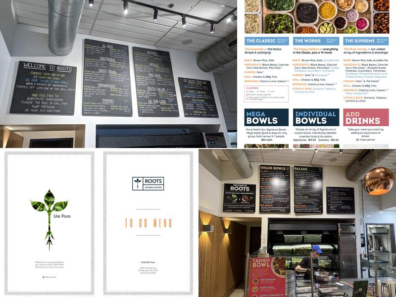Roots Natural Kitchen Menu