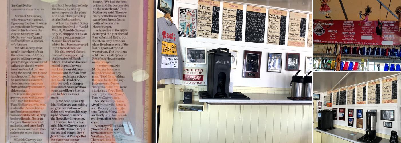 Red's Java House Menu