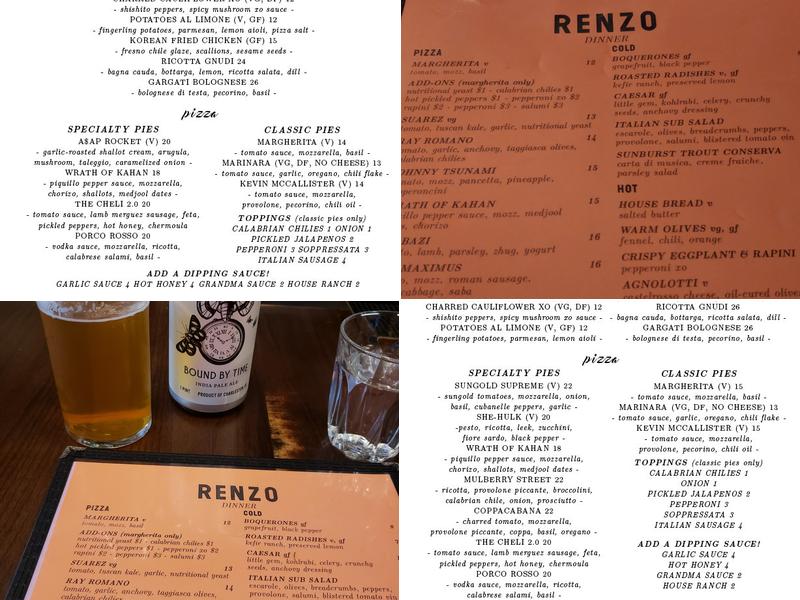 Renzo Menu