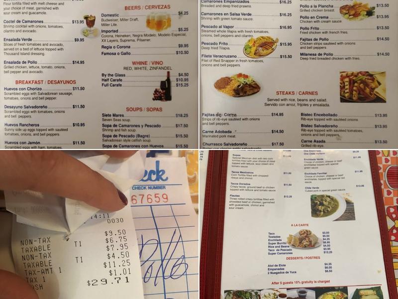 Familiar Menu