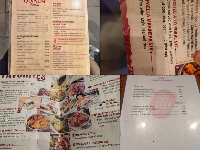 Riko Menu