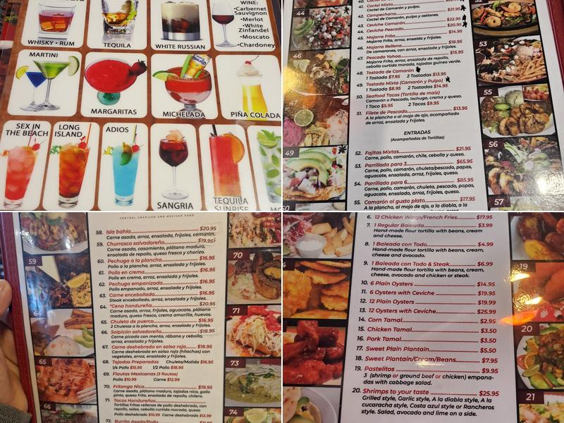 Rincon Catracho Menu