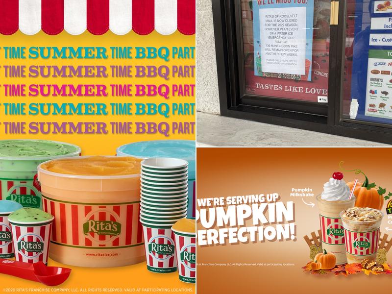 Rita's Italian Ice & Frozen Custard Menu