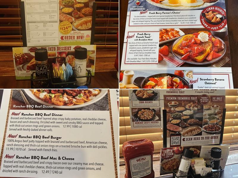 Bob Evans Menu
