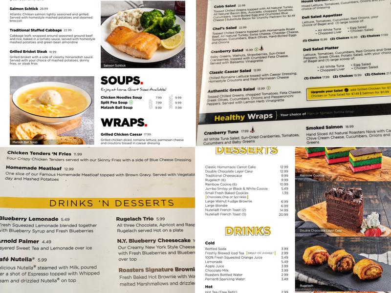 Roasters 'N Toasters Menu