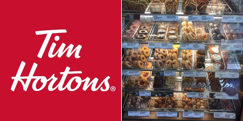 Tim Hortons Menu