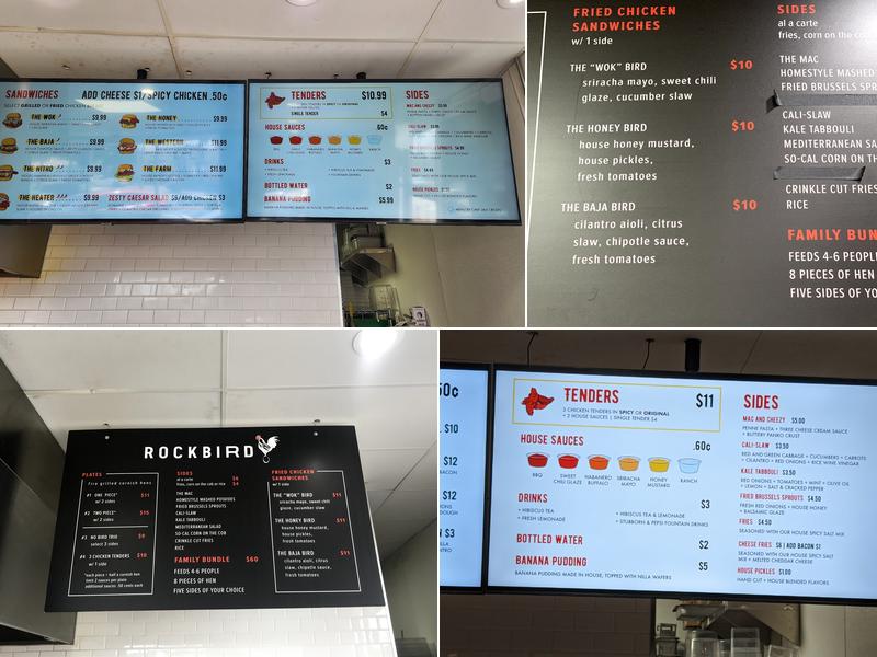 ROCKBIRD Menu