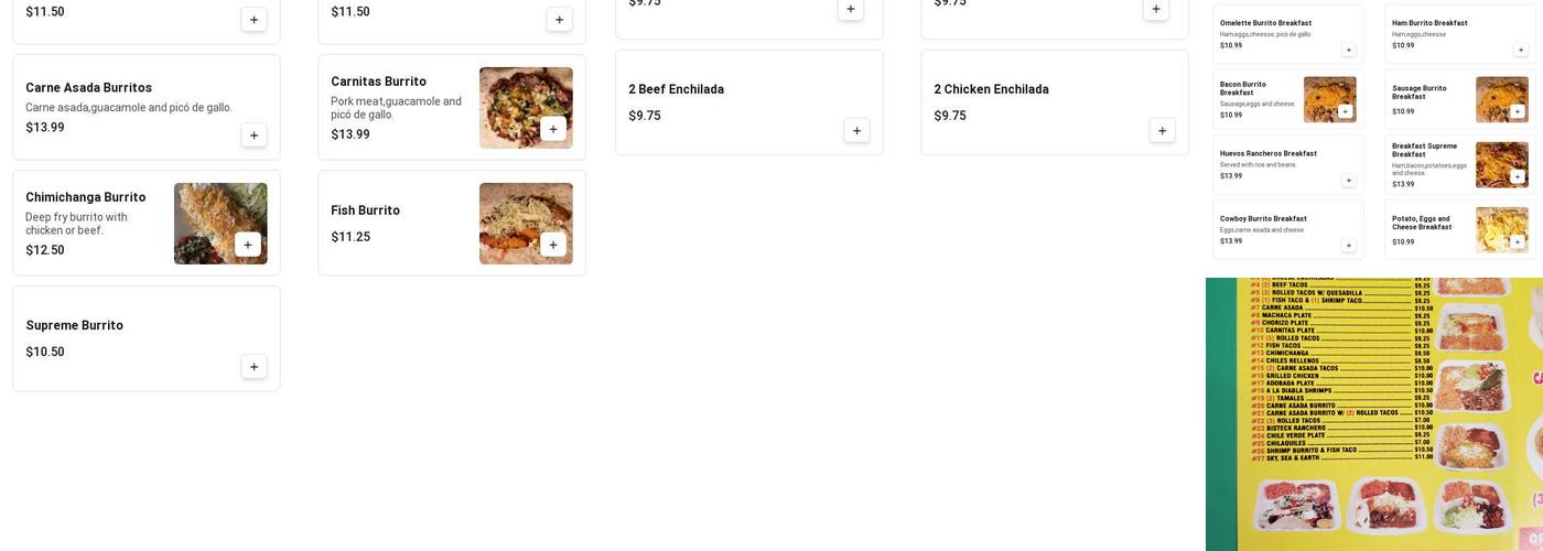 Rolbertos Menu