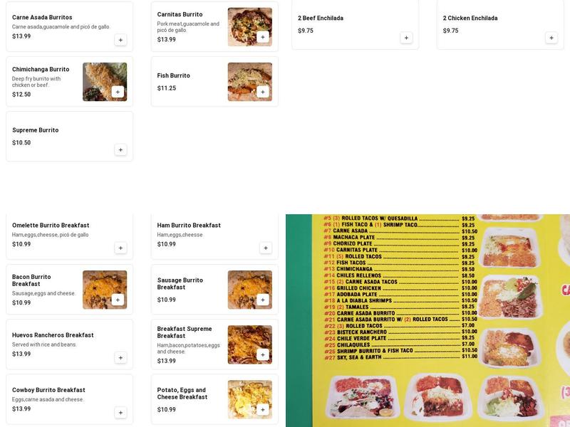 Rolbertos Menu