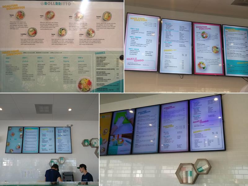 Rollrritto + Poke Bar Menu