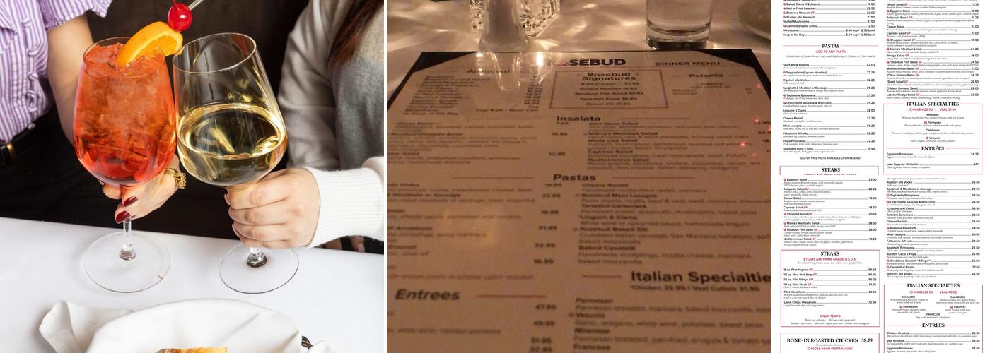 Rosebud on Rush Menu