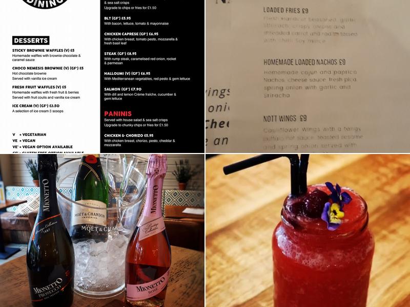 The Conservatory Bar Menu