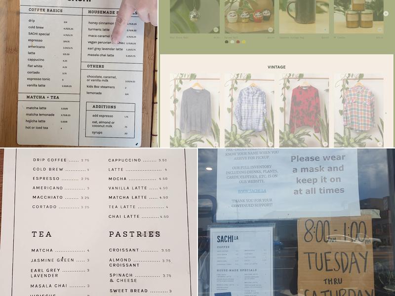 SACHI.LA Menu