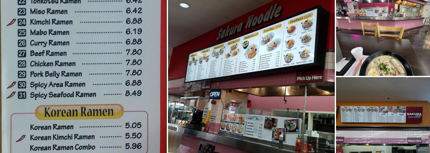 Tokyo Sakura & Noodles Menu