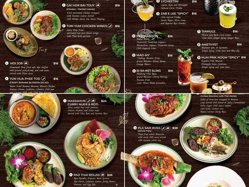 Sala Thai Menu