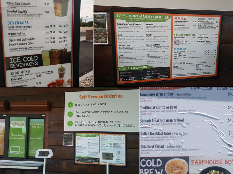 Salad And Go Menu