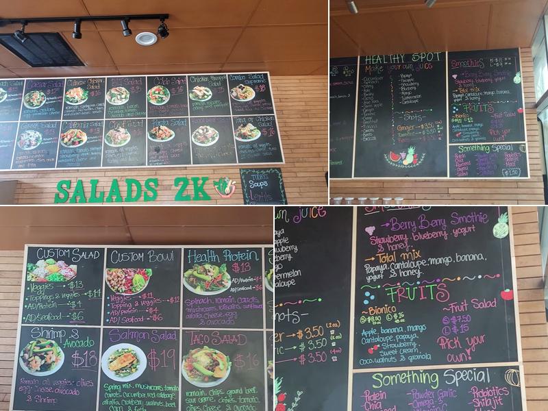 SALADS 2K Menu