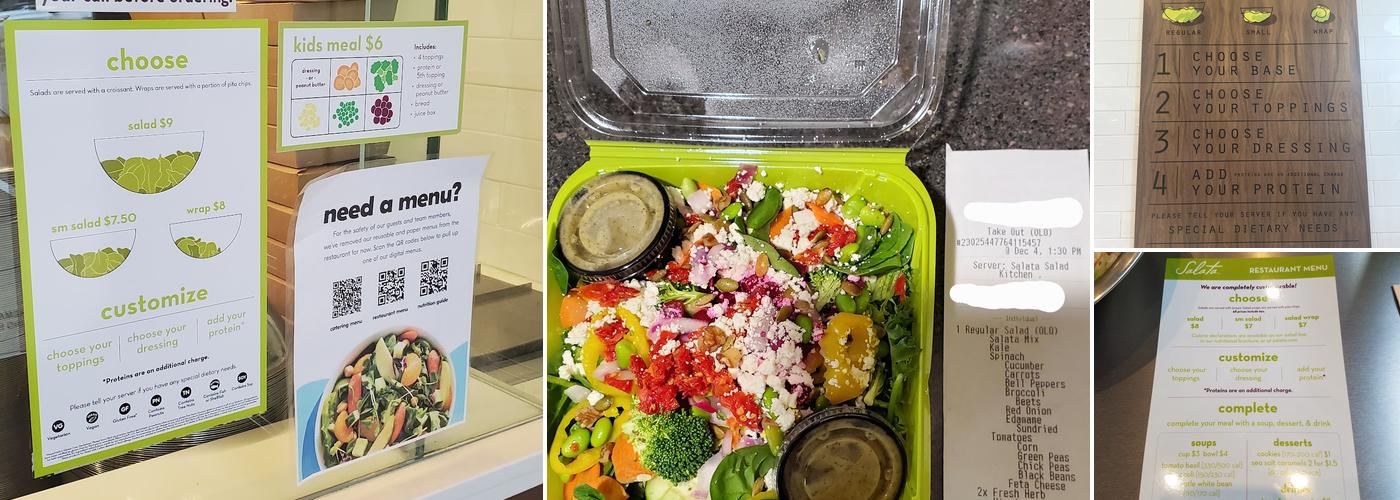 Salata Menu