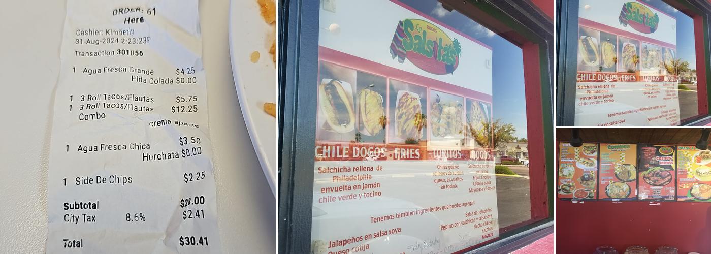 Salsitas Menu