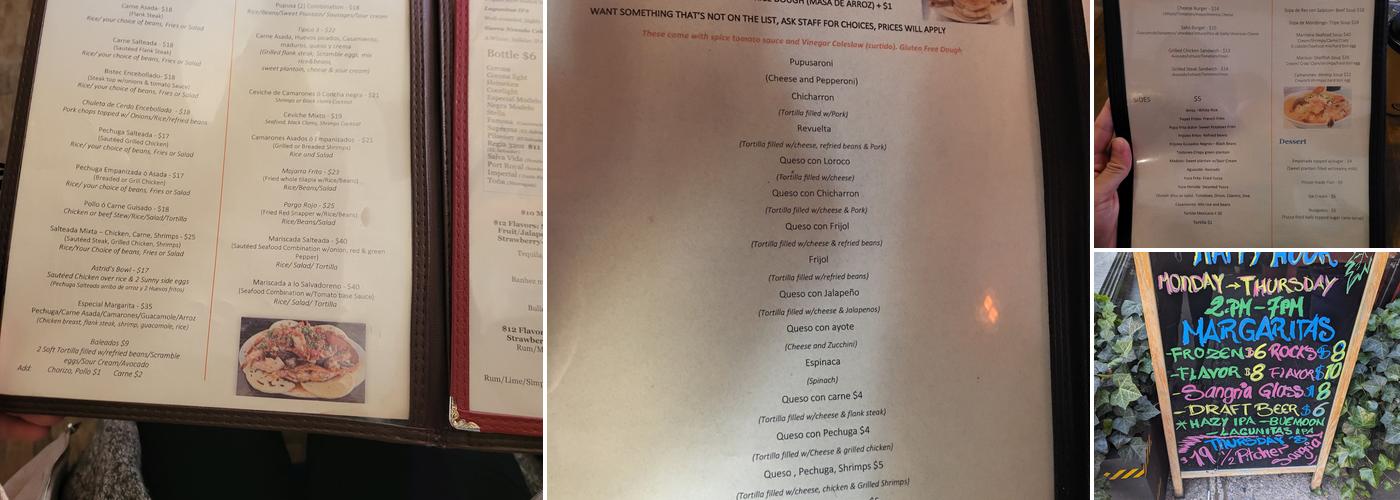 Salvatoria Kitchen & Bar Menu