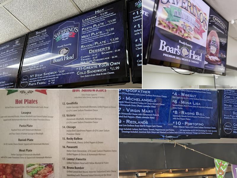 Saverino's Italian Deli & Market Menu