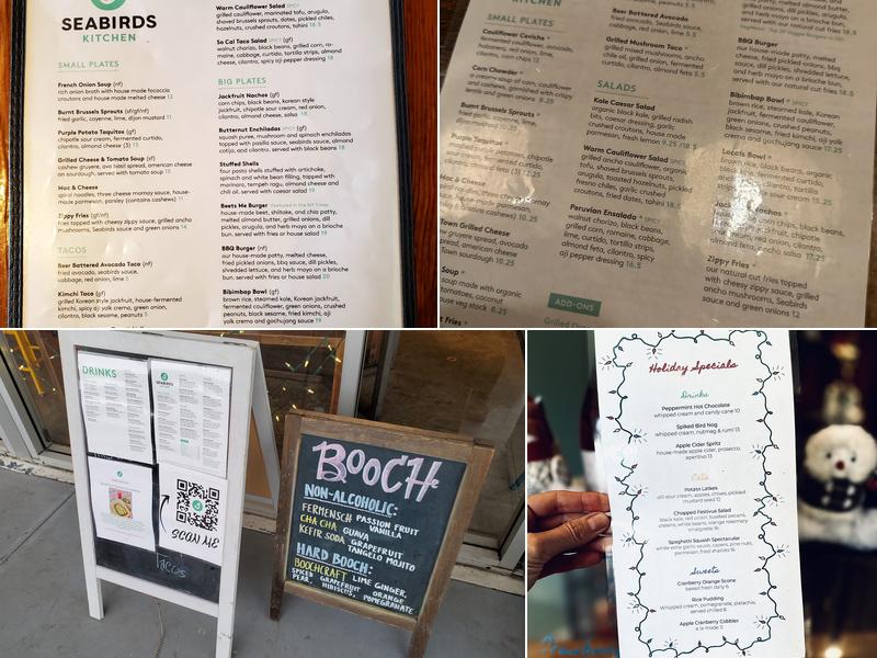 Seabirds Kitchen Menu