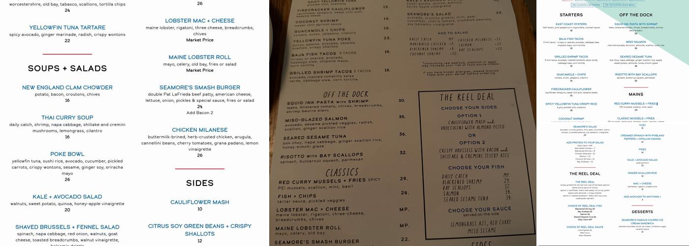 Seamore’s Menu