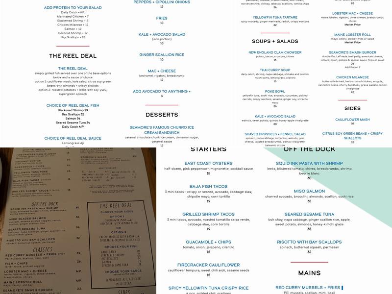 Seamore’s Menu