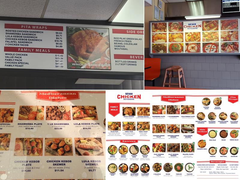 Sevan Chicken Rotisserie Menu