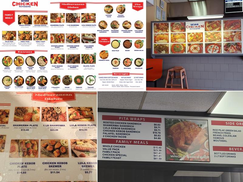 Sevan Chicken Rotisserie Menu