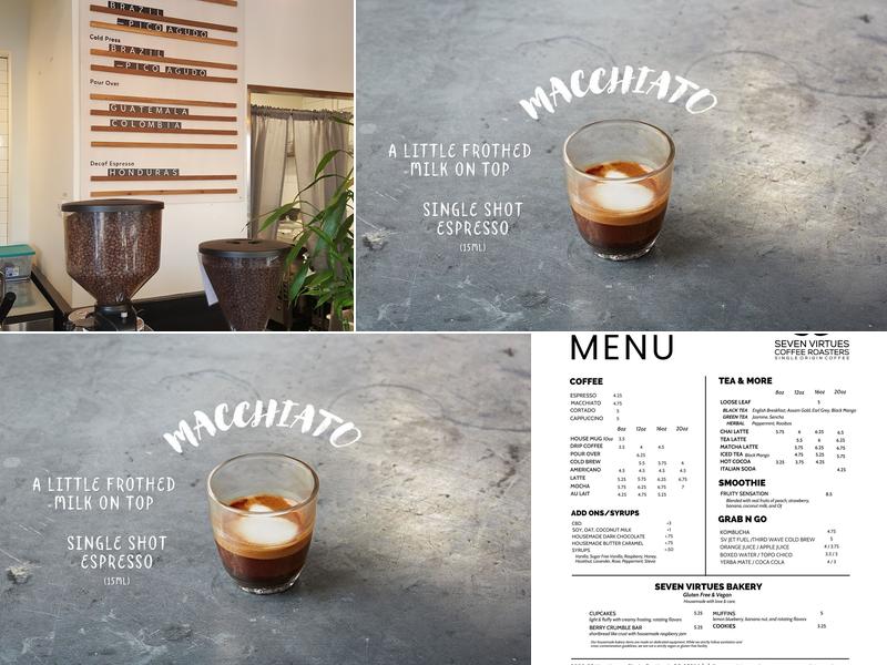 Seven Virtues Coffee Roaster @ Hawthorne Menu