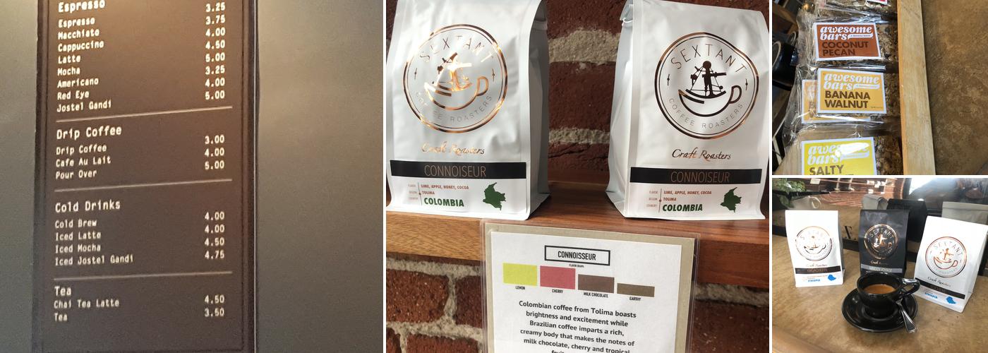 Sextant Coffee Roasters Menu