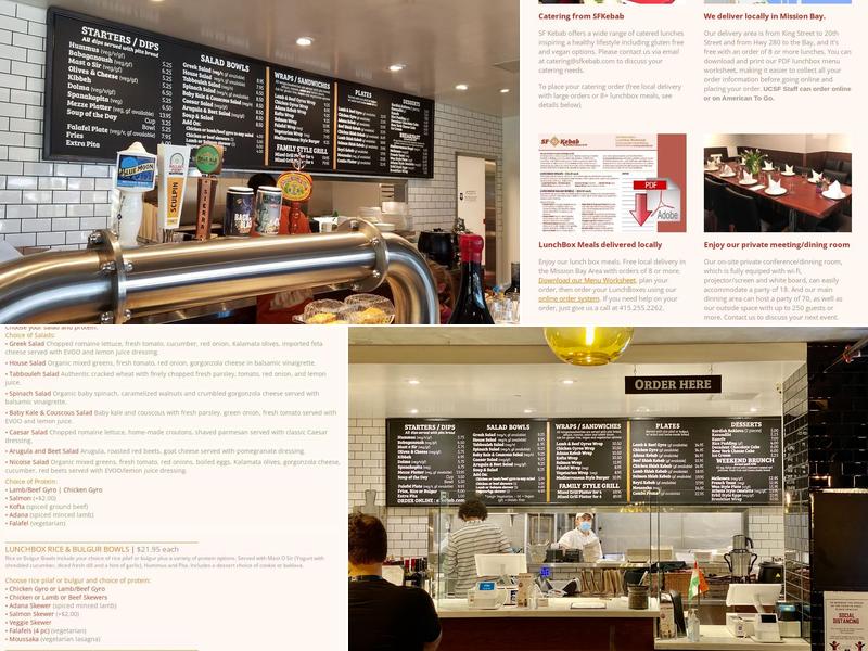 SF Kebab Menu