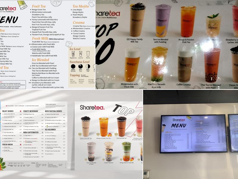 Sharetea Menu