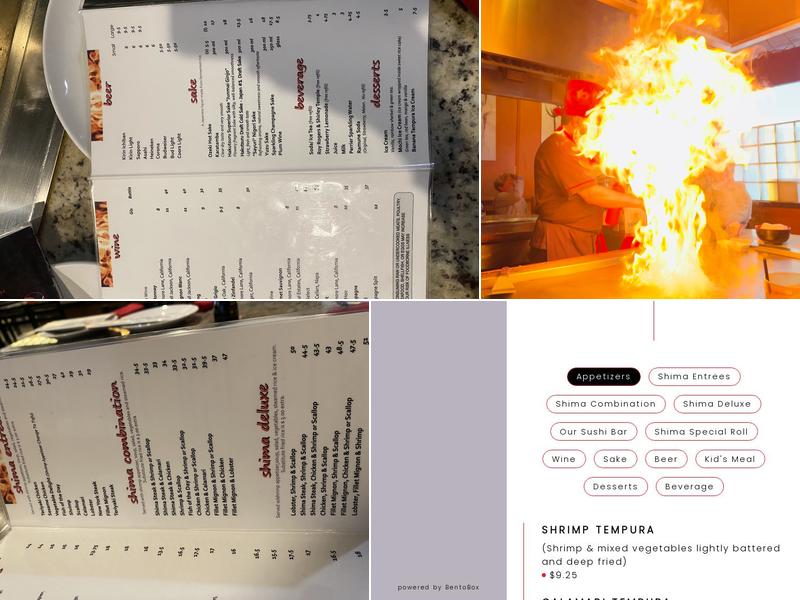 Shima Menu