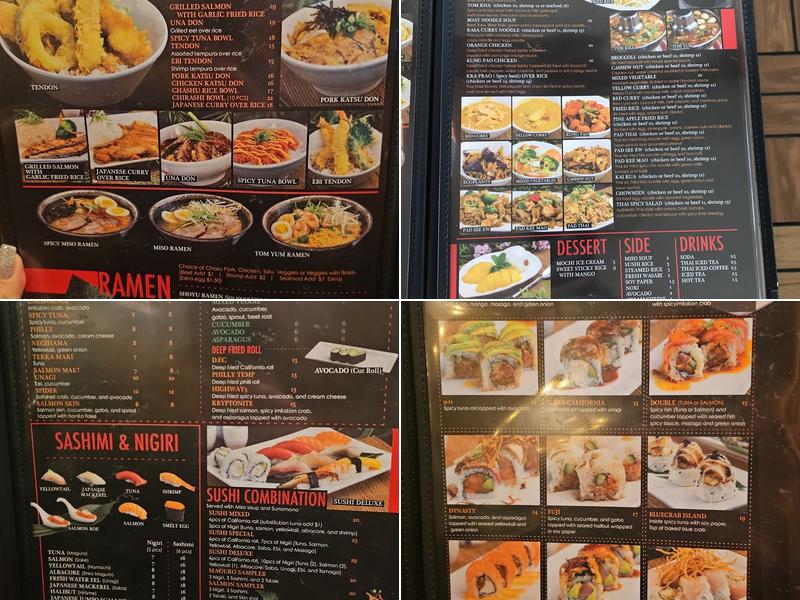 Shin Restaurant Menu